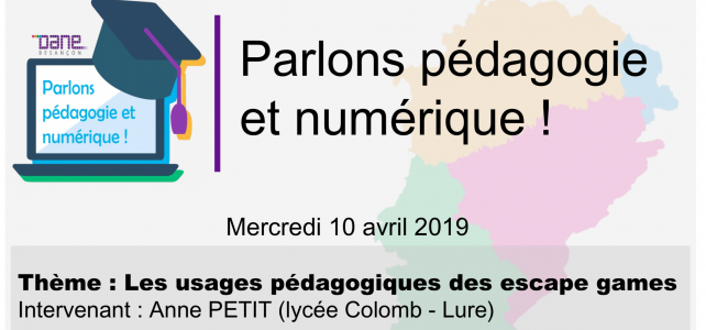 Webinaire : Les usages pédagogiques des escape games Webinaire : Les usages pédagogiques des escape games