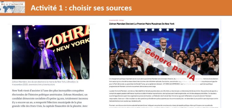 Quand les IA écrivent l’actualité :  former l’esprit critique des élèves